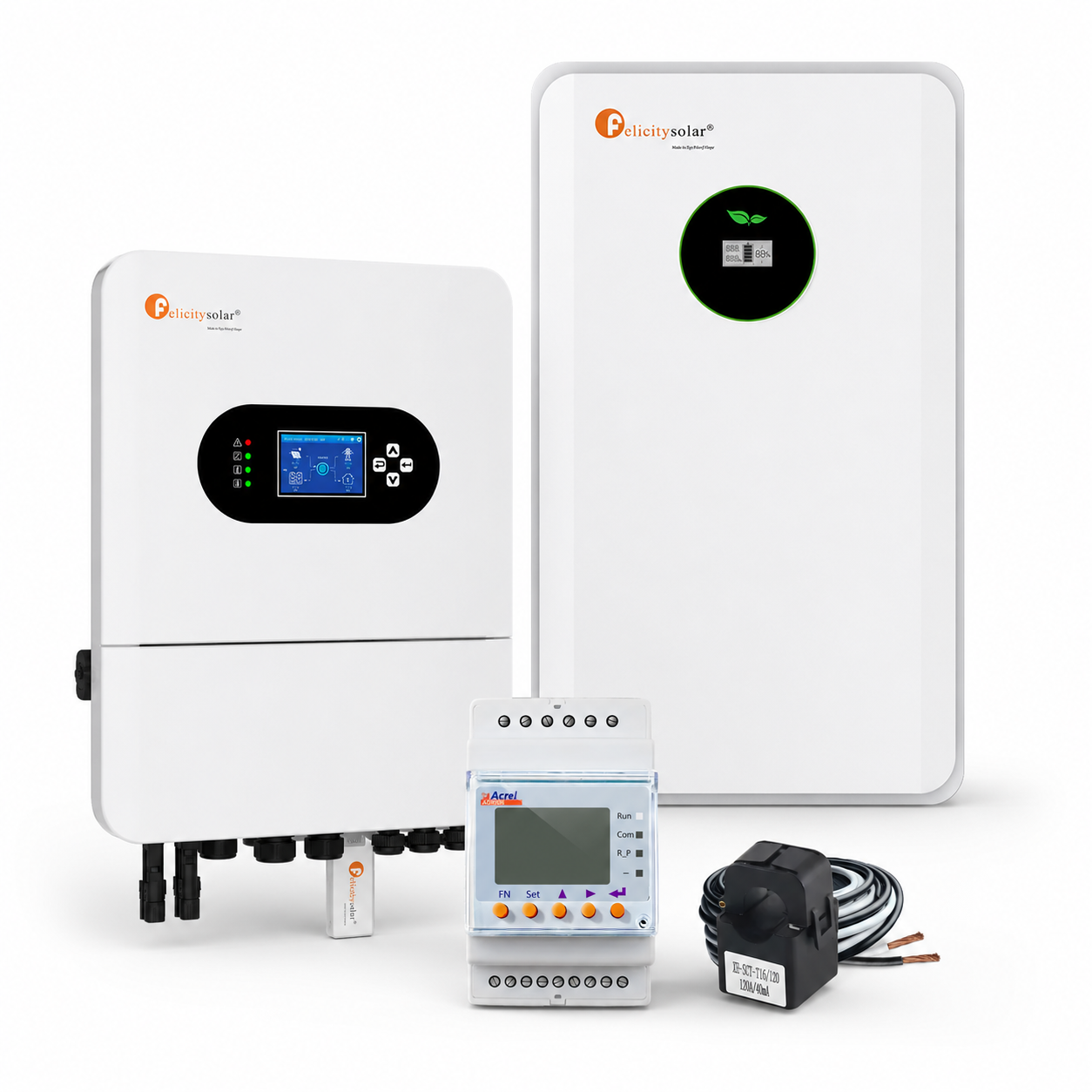 Felicity Solar – Kit Solar Híbrido 6 kW Monofásico + Inversor 48 V, Bateria LiFePO₄ 11,8 kWh e Smart Meter